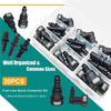 Hot Sale-Fuel Line Quick Connect Fittings, 30Pcs Fuel Line Repair Kit, 13 Size Hose Release Connector Straight Elbow