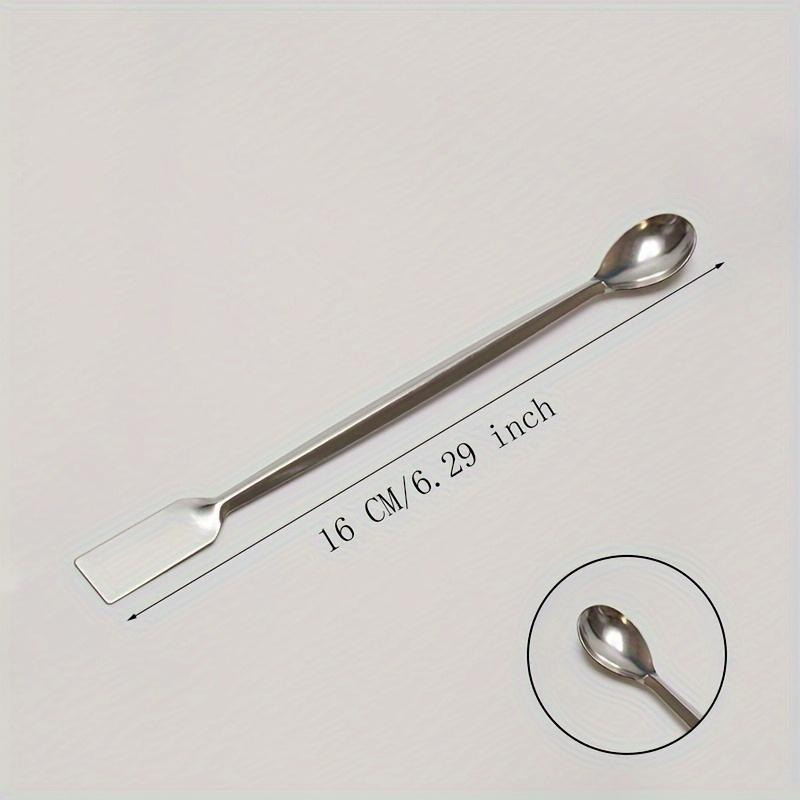

Stainless Steel Double-Headed Medicine Spoon - Perfect for Accurate Dosage Measurement 1pc срібний