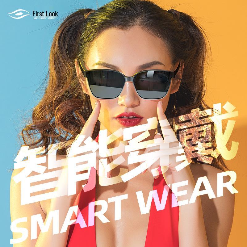 AI-Powered Bluetooth Glasses with Wireless Headphones for Real-Time Translation In 100+ Languages, Music Streaming, and Call Functions