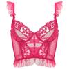 Fishbone bra with thin lace sexy French suspender anti-expansion Lolita bra