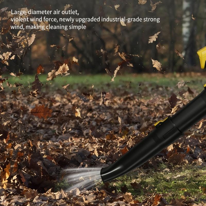 Brushless Yard Blower With 10 Cell Battery And 220V EU Device For Outdoor Area Maintenance M4YD