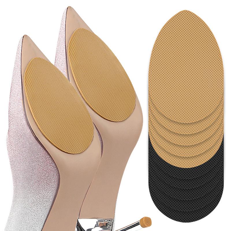 Silicone Anti-Slip Sound-Dampening Pads for Shoe Soles: Wear-Resistant Stickers for Flats, Heels, and Leather Shoes.