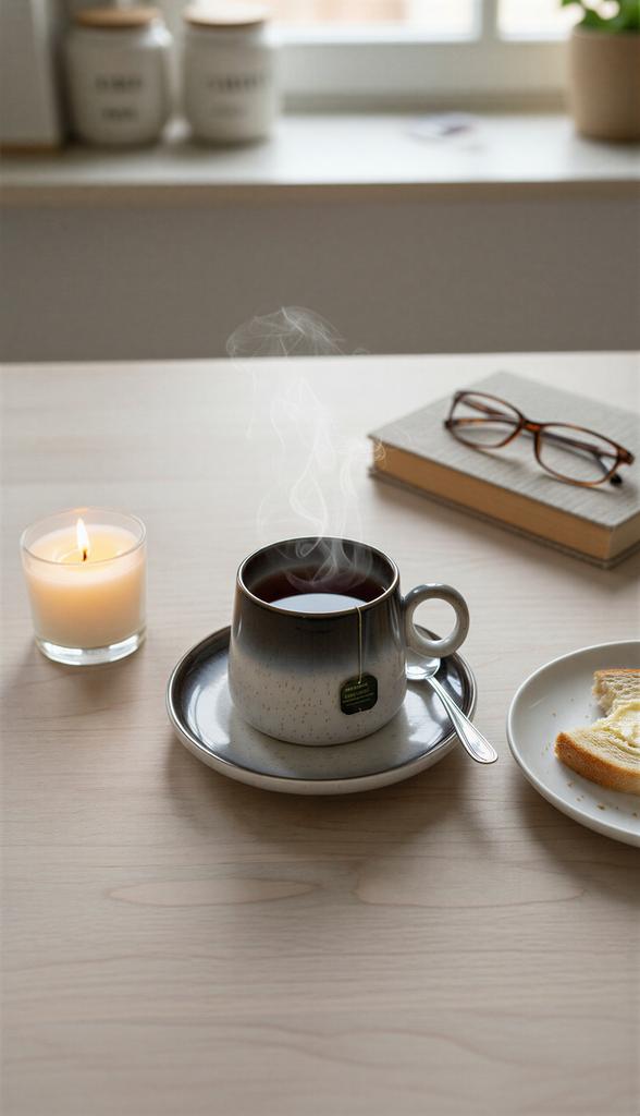 Cup With Saucer 250 Ml For Coffee Tea Ceramics Luna Line