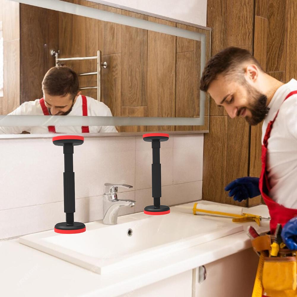 Telescopic Support Rod Nylon Cabinet Adjustable Support Pole Weight Capacity High Hardness Sink Support Bracket