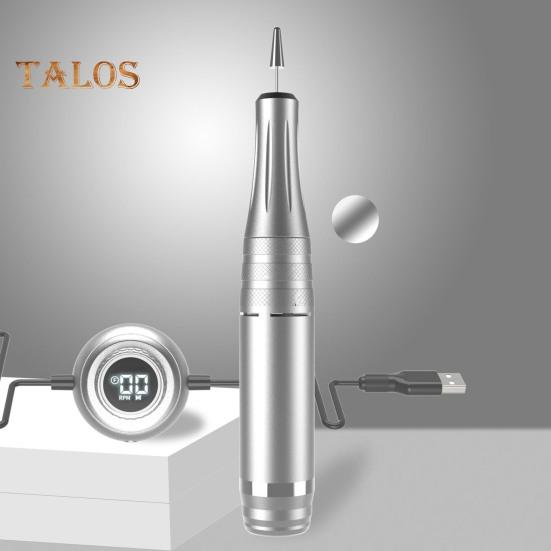 Electric Nail Polisher with 6 Attachments USB Manicure Tool for Fingernails And Toenails High Speed 35000RPM Nail Machine for Home And Salon Use