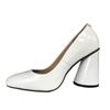 Leather High Heels Pumps Women Shoes Elegant White Green Heeled Large Size Spring Office Party Wedding Shoes Female New 2025