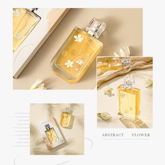 50ML Women Perfume Long-lasting Floral Fruity Woody Fragrance Neck Wrist Hair Body Liquid Perfume Spray Holiday Gifts for Her
