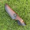 22,5 cm Messerhalter mit fester Klinge, Scheide aus hochwertigem Rindsleder, universelle Messerabdeckung, Zubehör für Jagdmesserholster