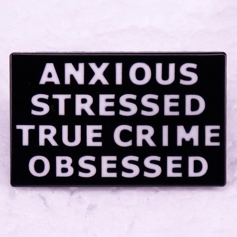 European Fashion Black Metal Brooch Badge