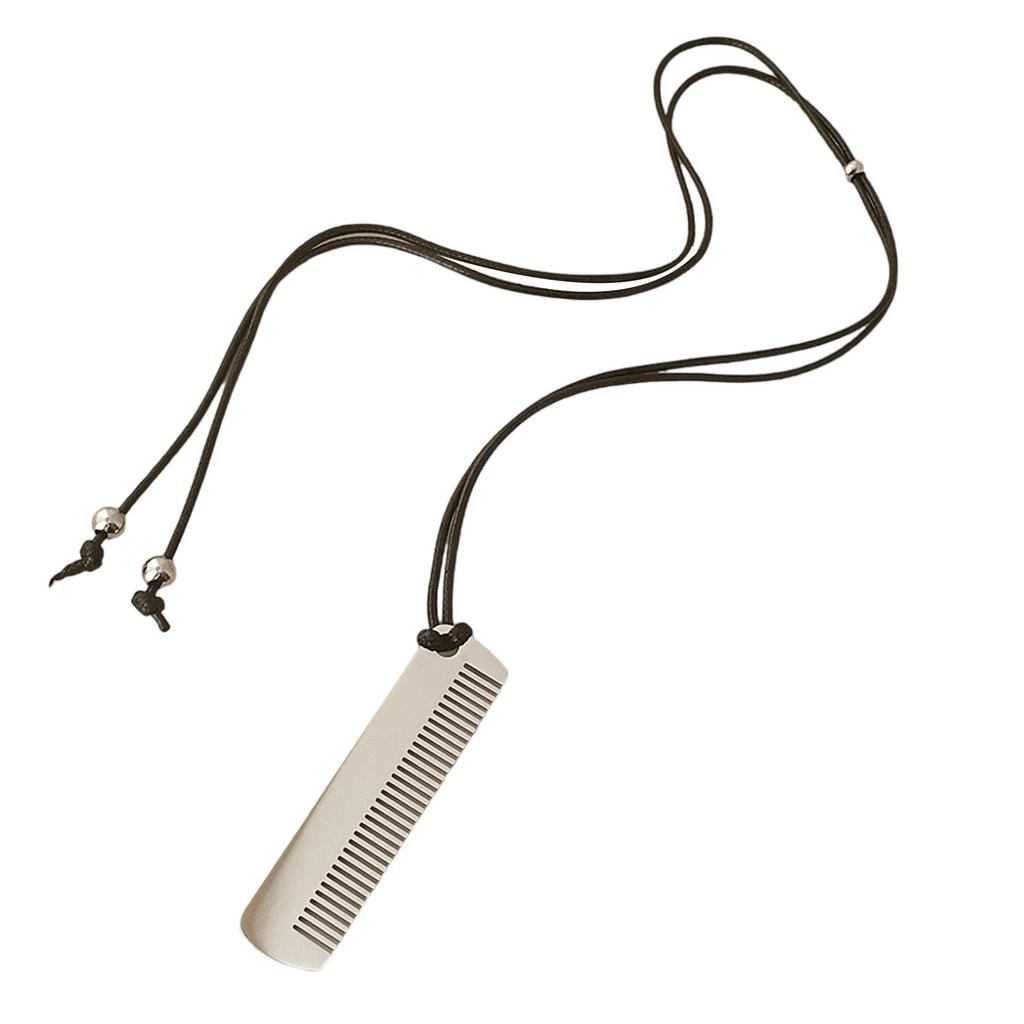 Hair Comb Pendant Necklace for Long Hair and Bangs Elegant Sweater Chain Trendy Jewelry for Women Party Accessories