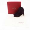 Excellent Salvatore Ferragamo Short Boots Suede Purple Goatskin Women Used