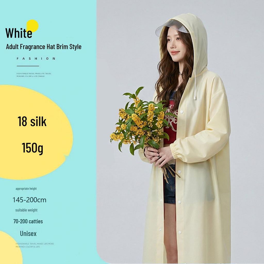 Reusable Full-Length Women's Raincoat for Outdoor Use