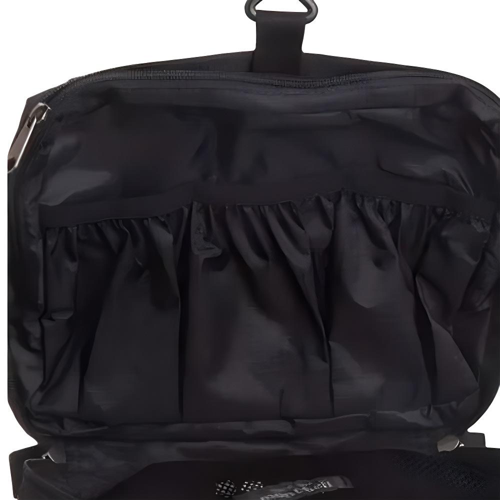 MONTBELL Portable Storage Nylon Toiletry Bag Large Unisex Couple Model Black