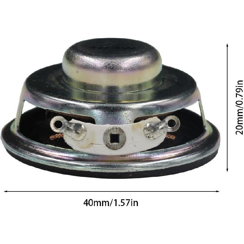 4pcs 40mm 3W 4Ohm Full Range Stereo Speaker Round Audio Speaker Loudspeaker for Mini Audio Systems for Arduino