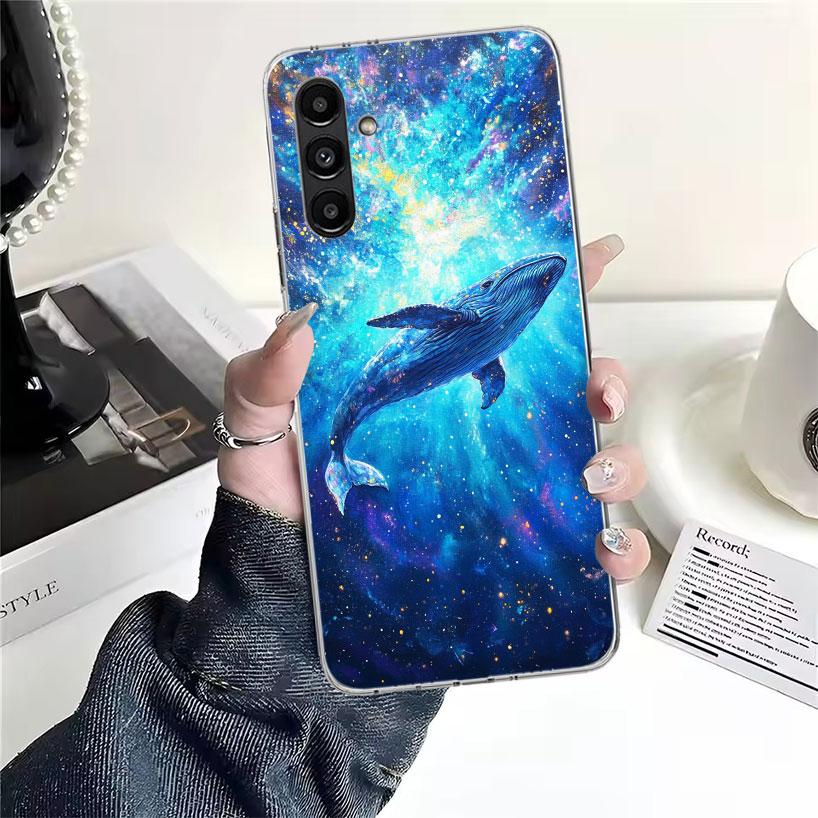 Humpback Whale Sea Giant Phone Case For Samsung Galaxy A13 A14 A15 A16 A17 A53 A54 A55 A56 A57 A33 A34 A35 A36 A37 A23 A24 A25 A