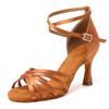 Latin Dance Shoes Women Suede Soles Tango Indoor Dancing Shoes Cuban Heels Party High Heel Ballroom Dance Shoes Wholesale