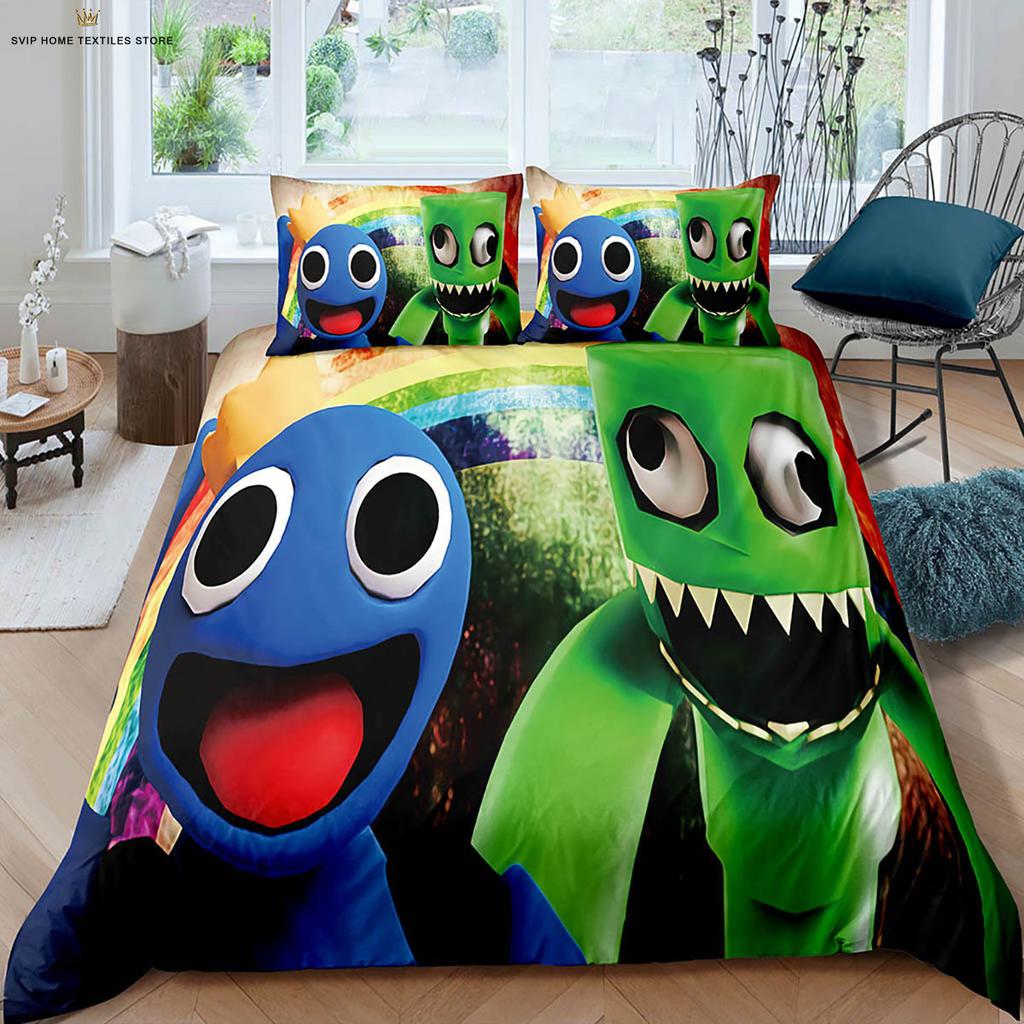 Comforter Animated Cartoon 3D Stereo Printing Children'S Room Bedding Set Three-Piece Set 3 Pieces