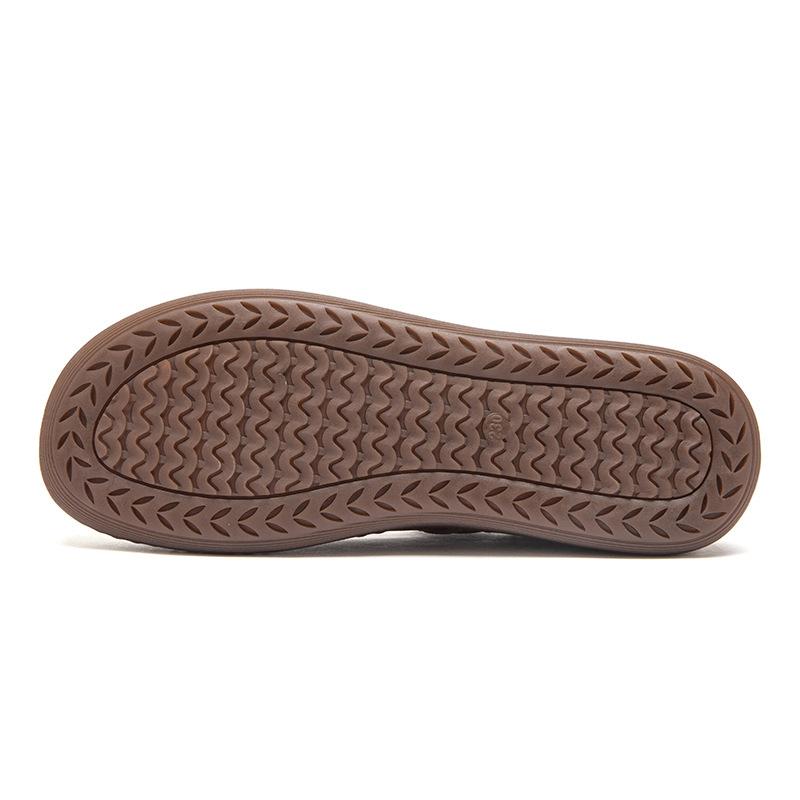 Fashion GKTINOO Hollow Genuine Leather Breathable Soft Flat Sandals Summer Women Shoes Woman Casual Solid Buckle Strap Ladies Sandals