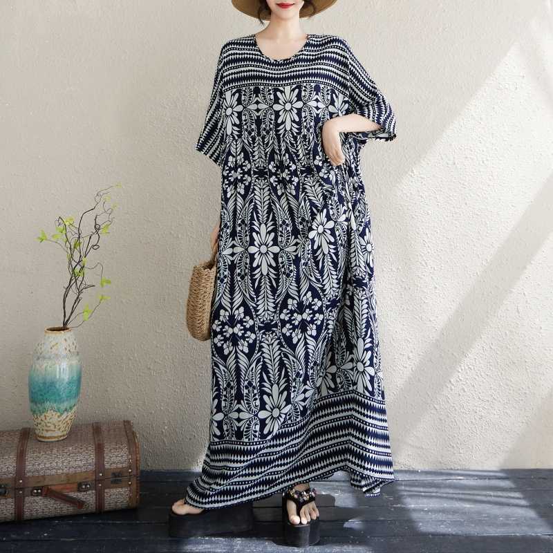 New Women's Loose Bohemian Artistic Dress