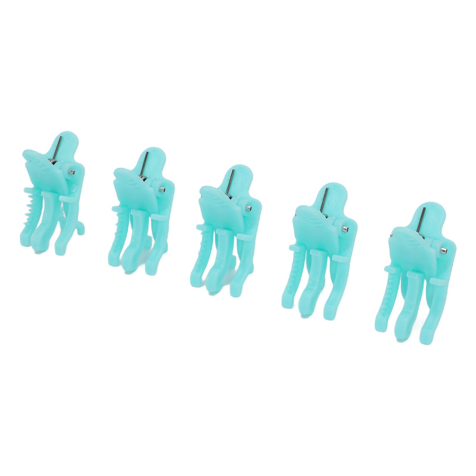 

25 Pcs Hair Perm Clips for Men Small Volumizing Curl Styling Clamps with Non Slip Handle Blue