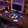 Bologna FC Theme Pattern Mouse Pad, Soccer Logo Design XXL Gaming Desk Mat Non-Slip Computer Mouse Pad