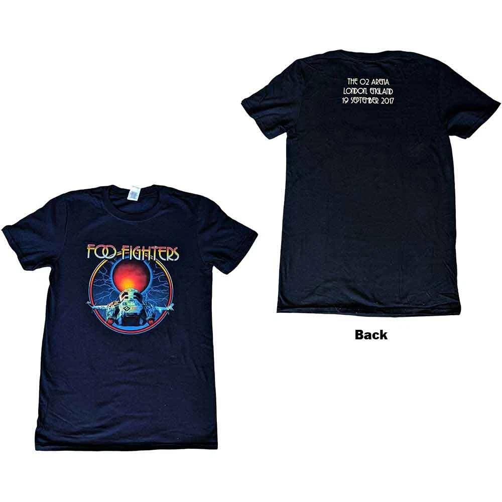 Foo Fighters Unisex T-Shirt: O2 Arena 2017 (Back Print) (Ex-Tour) (Small) 3XL