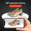 Automatic Rotating Display Stand for Live Streaming, E-commerce, Figurines, and Panoramic Photo/Video Shooting