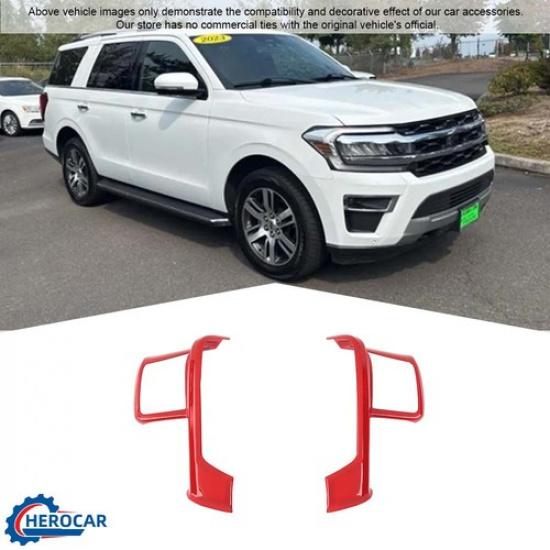 Red Steering Wheel Decor Cover Trim For Ford F250 F350 F450 F550 Expedition 07+