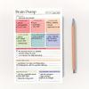 2Pcs Tear Away Design Brain Dump Notebook A5 Size To-Do Planner Daily Planning Manual  Work Tasks