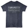 Tom Petty Stacked Text Navy Heather T-Shirt