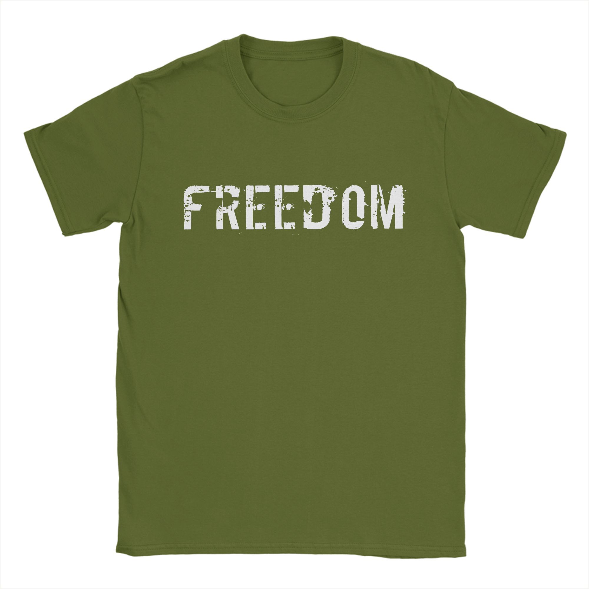 

Freedom T-Shirt Summer Charlie Kirk 100% Cotton T Shirts For Men Trendy Cool Print Tee Shirt Short Sleeves Y2K Funny Clothes 3XL
