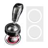 Metal Push Start Button Cover Engine Ignition Rocker Joystick Decorative Car Interior Accessories Upgrade One Click Start Button