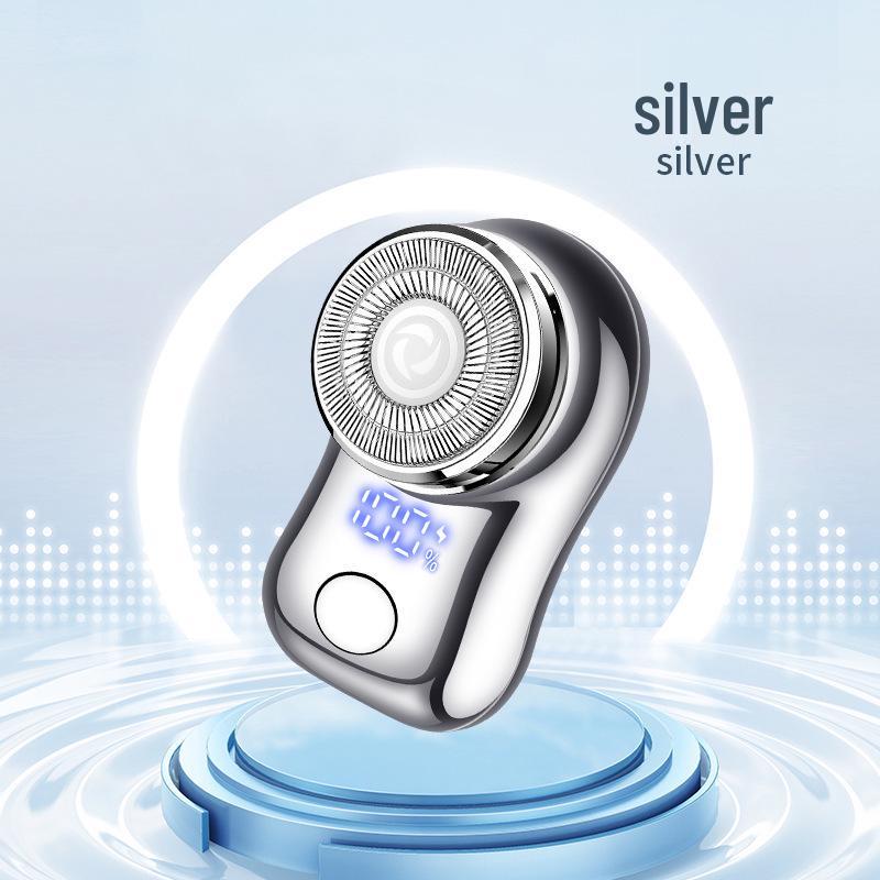 FH060-3 Electric Mini Razor: Intelligent Display, Double Ring Blade, Portable Beard Trimmer for Men