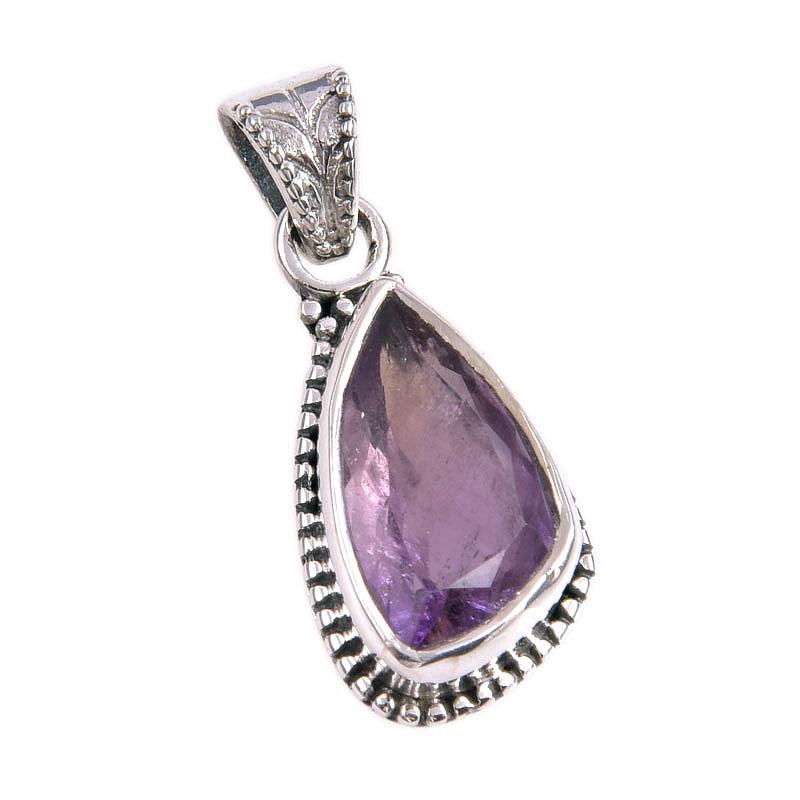 Natural Ametrine Gemstone Handmade 925 Solid Sterling Silver Pendant 1.25" L4C24