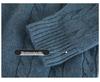 Men's Thickened V-Neck Knitted Sweater - 2024 Autumn/Winter Casual Base Layer