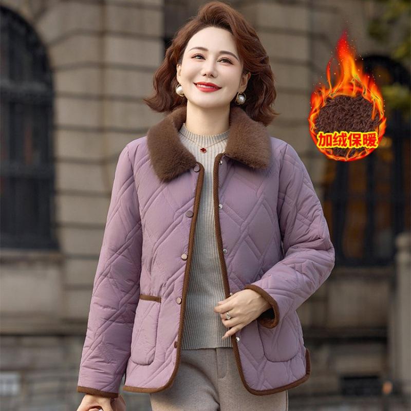 Women's Short Cotton-padded Clothes, Winter Cotton-padded Clothes, Cotton-padded Jackets, Temperament Cotton-padded Jackets.