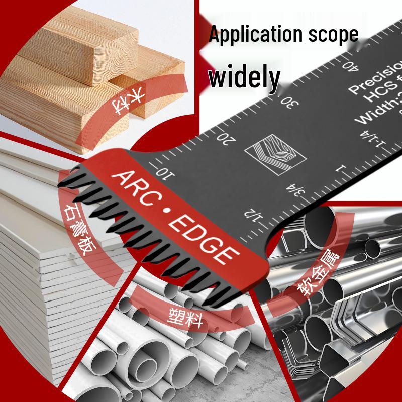 10-Piece Coarse Tooth and Extended Straight Saw Blade Set - Universal Oscillating Multi-purpose Tool Accessories
