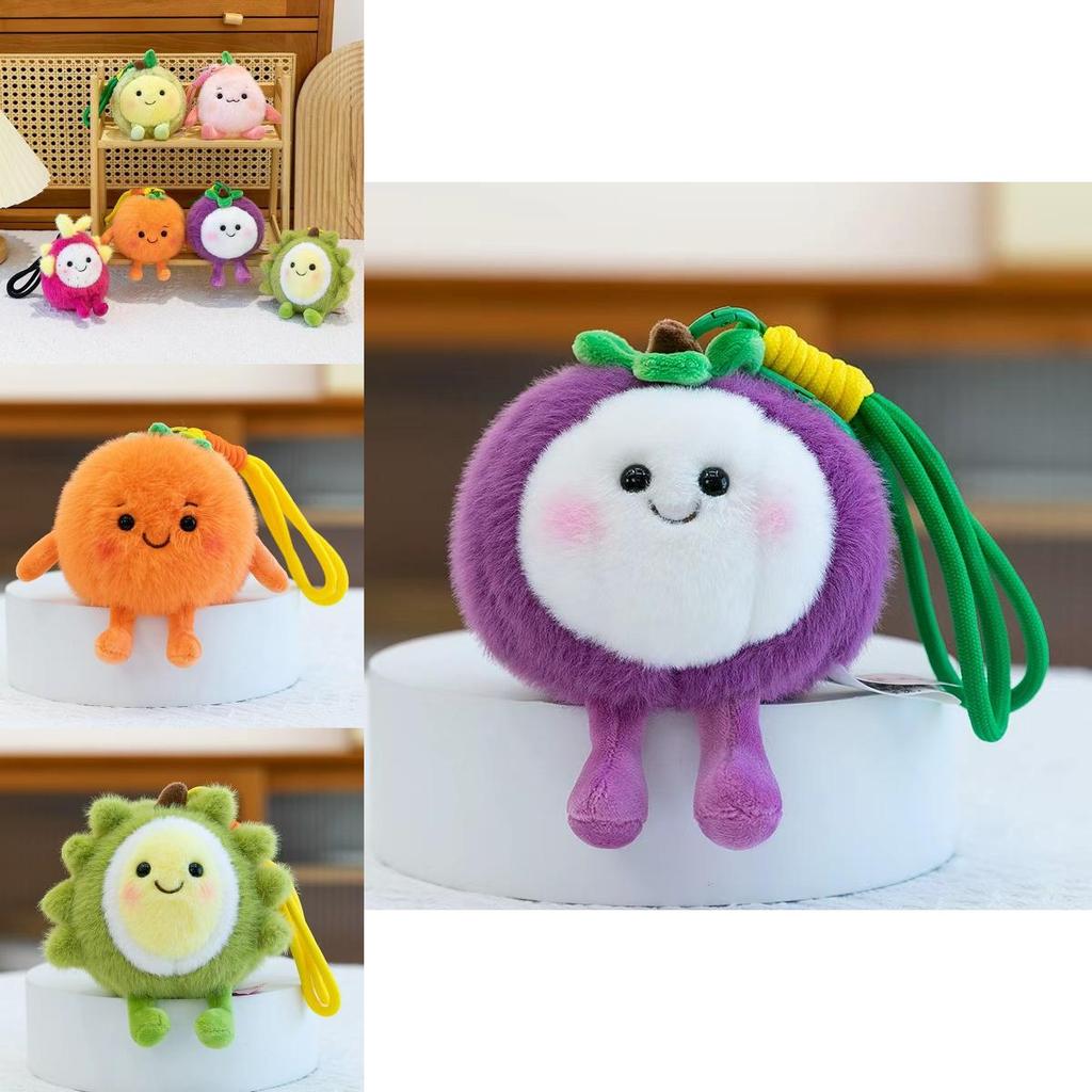 Fruit Plush Toy Mango Dragon Fruit With Soft Short Fleece For Kid Gift Collection