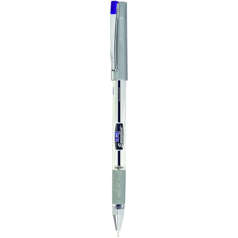 Linc Executive SL- 500 0.55 mm Gel Pen | Clear Crystal Body For Ink Management | Comfortable Elastomeric Rubber Grip Wit