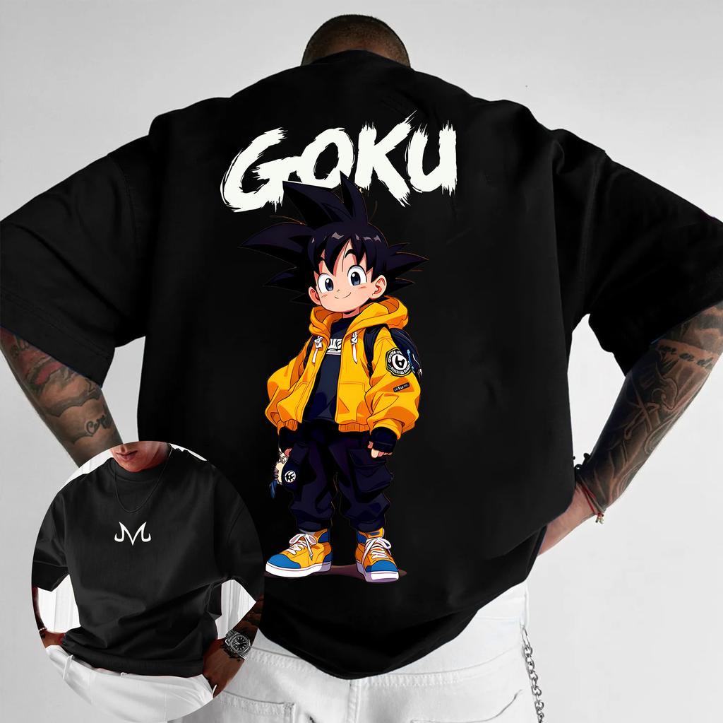 Dragon Ball Mens Womens T shirt Anime Loose Design Sense Tee Summer and Spring Boys Short Sleeves Parentchild Outfits