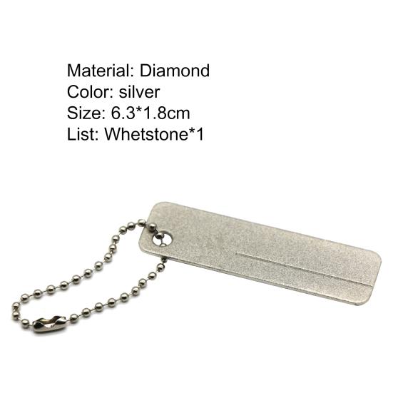 Knife Sharpener Portable Multifunctional Diamond Fishing Hook Whetstone for Outdoor