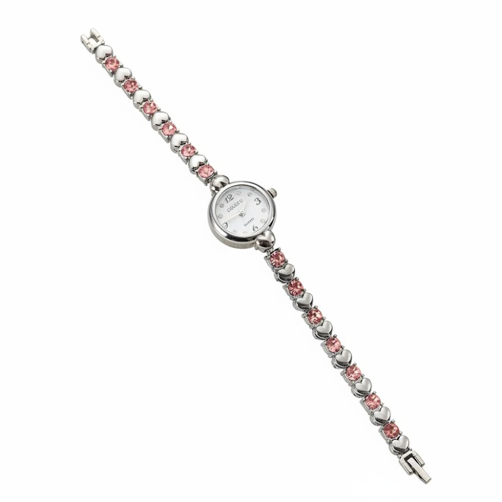 Round Small Dial Luxury Wrist Watches Steel Strap Womens Quartz Wristwatch  Students Gift