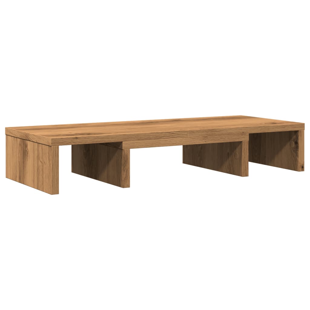 Vidaxl Podstawka Pod Monitor, Regulowana, Dąb Artisian, 60X24X10,5 Cm