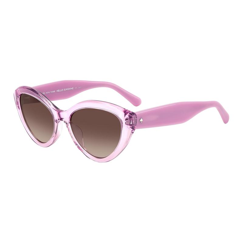 Kate Spade Logo Design Acetate Irregular Sunglasses Women s Purple JUNI-G-S-B3VF5HA