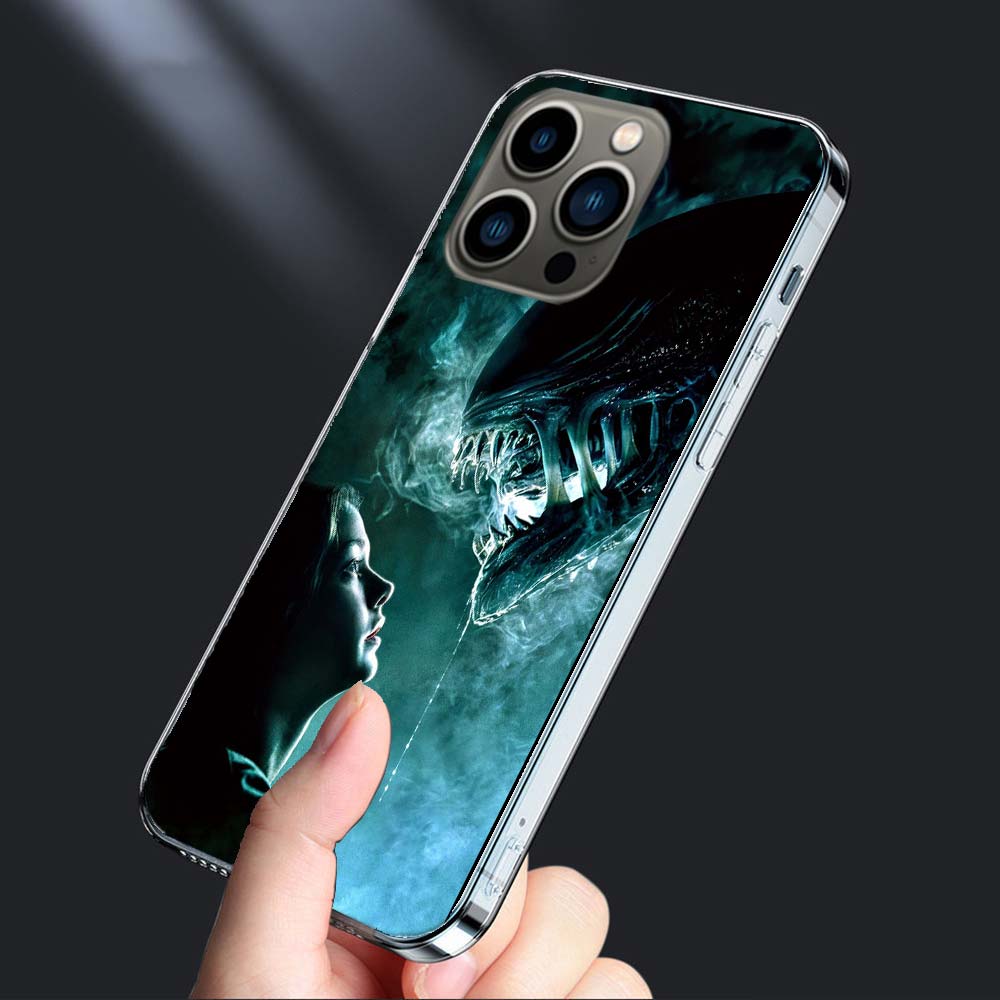 COOL A-Alien Xenomorph Phone Case For Iphone 16E 15 Pro 14 Plus 17E 16 17 Pro Max Air 11 12 13 Mini Shockproof Capa Cute Cove