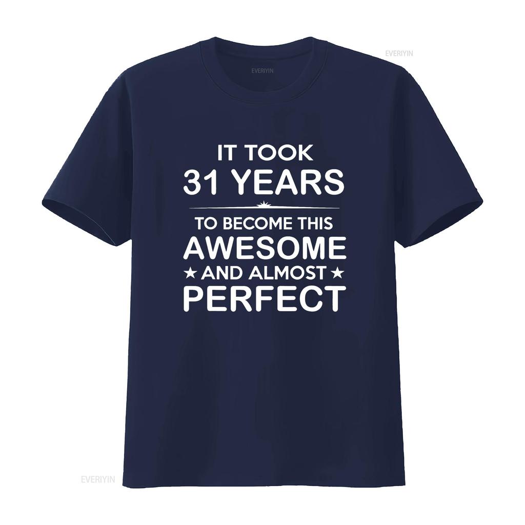 31 Year Old 31st Birthday Ideas for Him Dad T Shirt vintage Washed graphic Versatile Breathable Slightly Comfortable homme