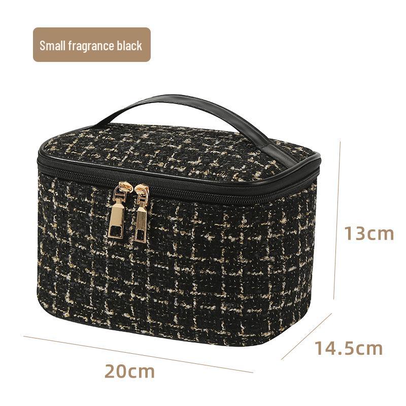 

Модная вместительная косметичка: Портативное, высококачественное хранилище для косметики для путешествий чёрный