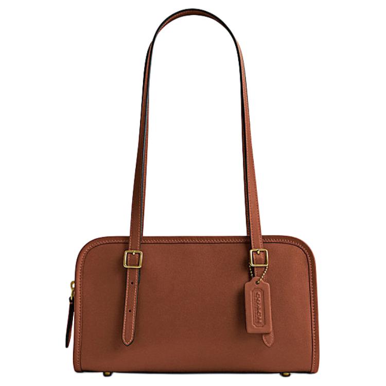 

Coach Swing Zip 25 Logo Leather Shoulder Bag Women Shoulder Bag Brown CM565-B4L4A Basic Set (Bag+Dust Bag)