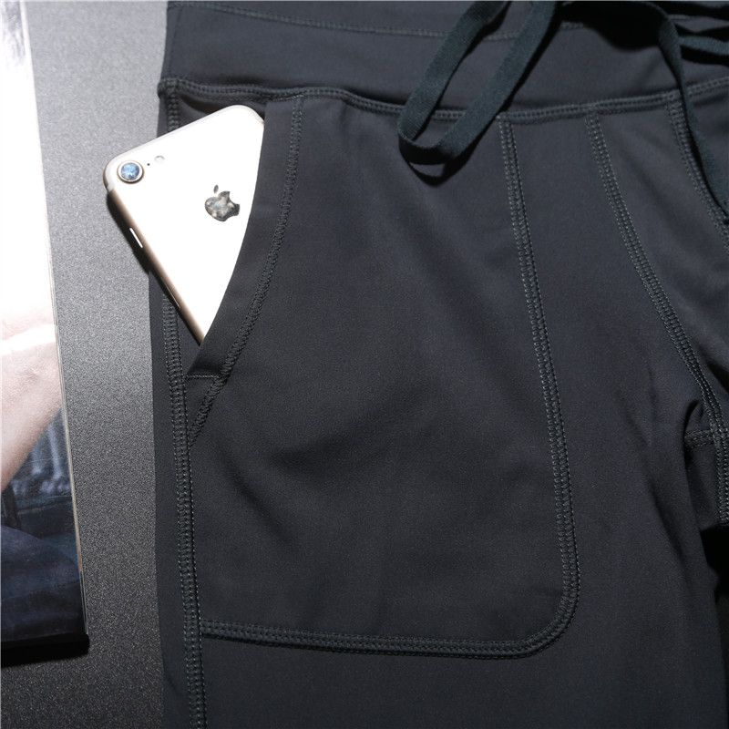 Good Quality Women Elastic Running Yoga Pants with Pockets