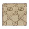 Gucci GG Emblem monogram pattern with multiple card slots, coated fabric card holder, same style for men and women, beige and dark brown